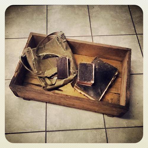 3x Old Bibles, a vintage carry bag & ammunition case!!!