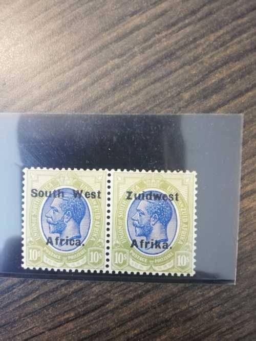 Kings Head - South West Africa - 10s Mint Pair - CAT Val zar3500.00