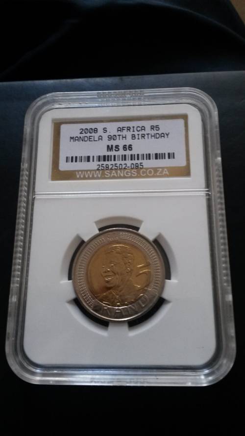 Nelson Mandela R5 - SANGS Graded MS66