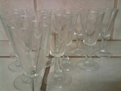 set of 12 stemmed liqueur glasses 25ml