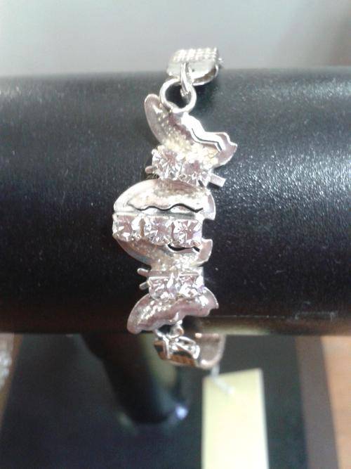 Diamante bracelet with butterfly design and extension chain for perfect fit