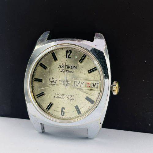 ASEIKON De Luxe Swiss Day-Date Watch