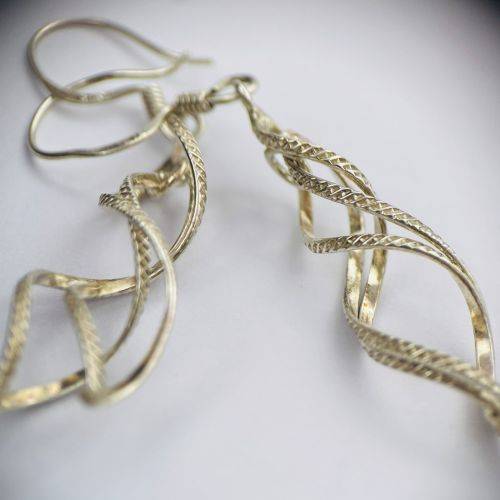 Sterling Silver Chandelier Earrings