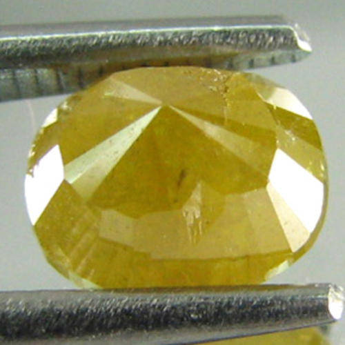 100% natural OVAL CUT 1.17CT /FANCY YELLOW