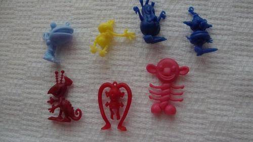 Cereal box collectables - mixed set of 7 characters