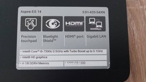 Acer i5 7th Gen Laptop