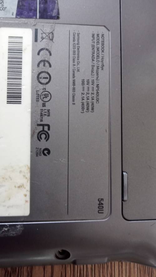 Samsung NP540U Touchscreen i5 Laptop