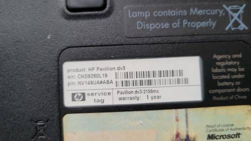 Hp Pavilion Dv3 Laptop