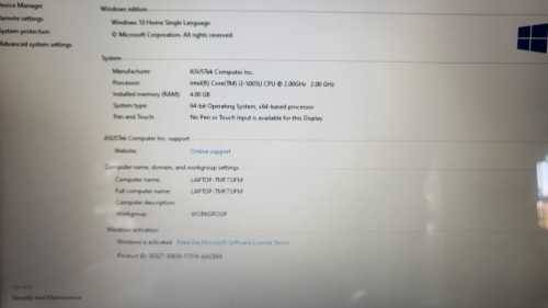 Asus X540L Core i3 Laptop