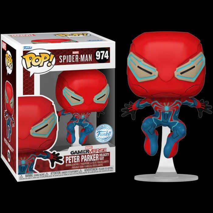 FUNKO POP! Games - Spiderman 2 - Peter Parker Velocity Suit Excl