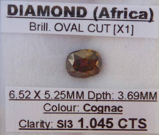 **STUNNING** [1.045ct] NATURAL OVAL CUT DIAMOND @ R1 NO RESERVE!!