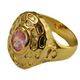 9ct Solid Gold Filled Pink Cubic Zirconia Ring, Size 7