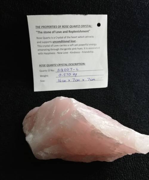 ROSE QUARTZ CRYSTAL - SIZE (L) - BEAUTIFUL STONE