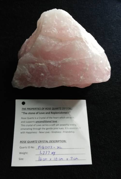 ROSE QUARTZ CRYSTAL - SIZE (XL) - BEAUTIFUL STONE