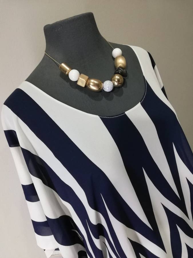 Kaftan Top by VANILLA LEE / Size: Large (Ladies 38 - 40 - 42) Bespoke designer top