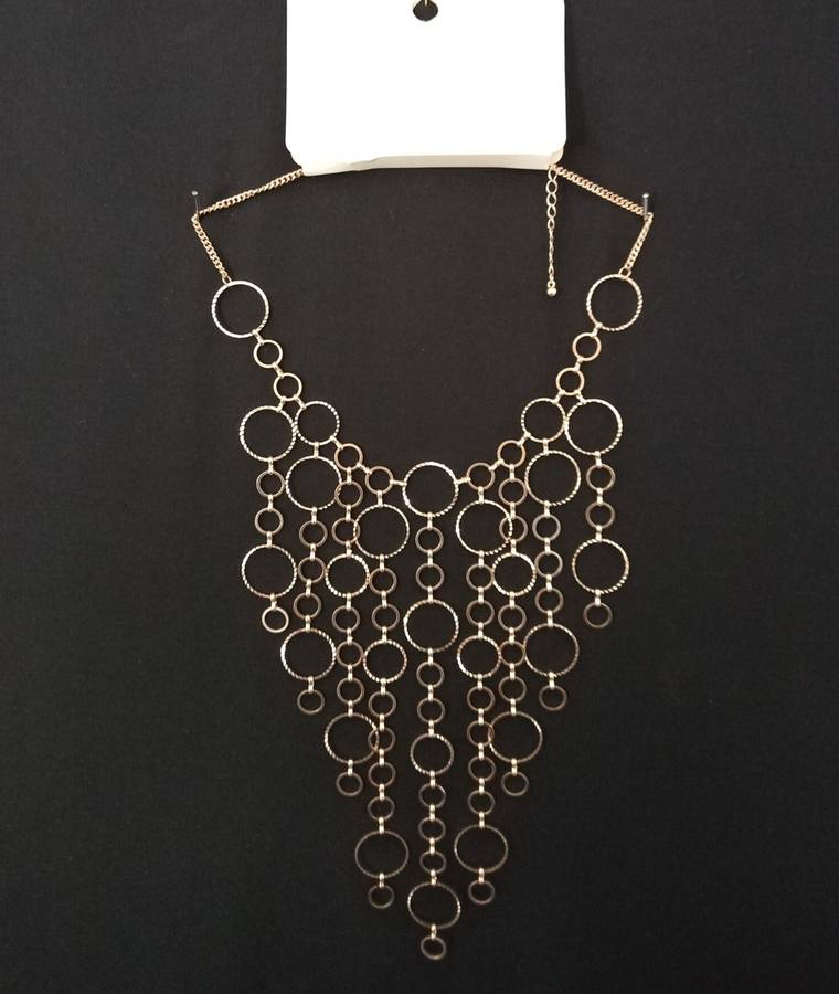 Ladies Jewelry - LOVISA glamorous long necklace in gold tones