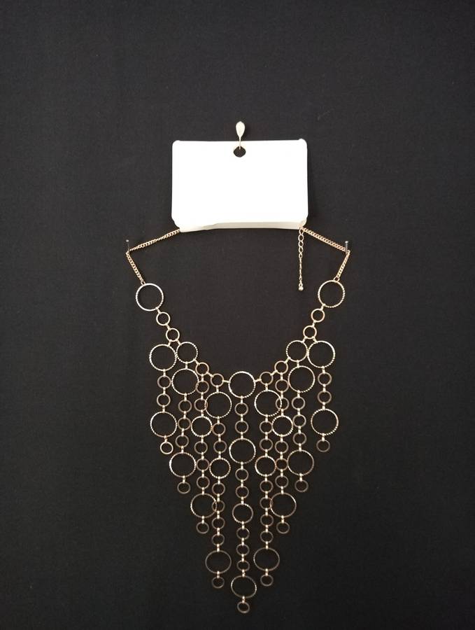 Ladies Jewelry - LOVISA glamorous long necklace in gold tones