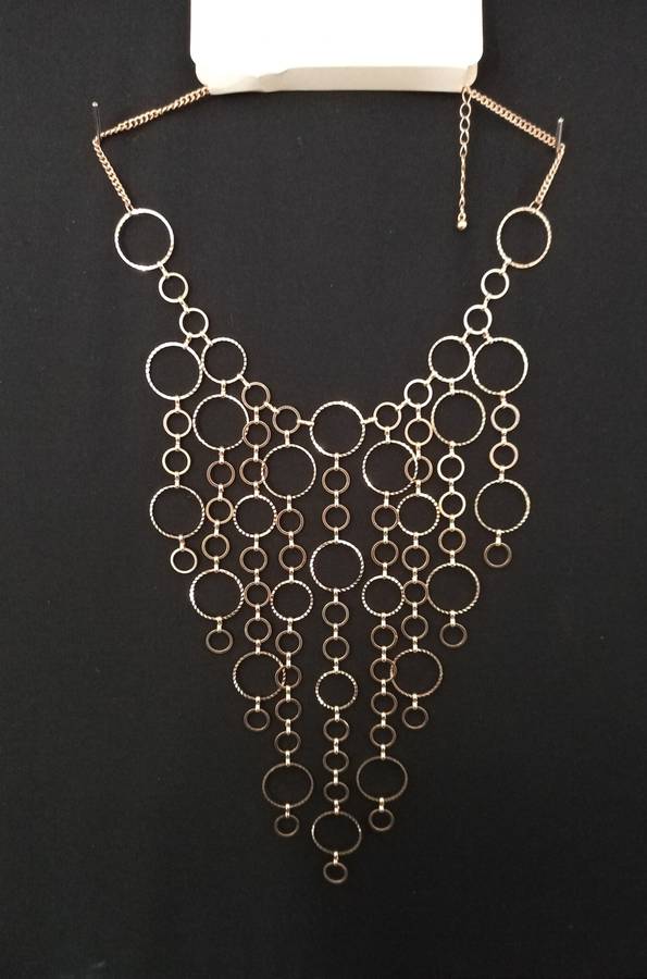 Ladies Jewelry - LOVISA glamorous long necklace in gold tones