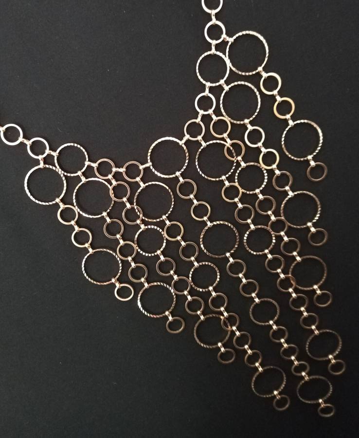 Ladies Jewelry - LOVISA glamorous long necklace in gold tones