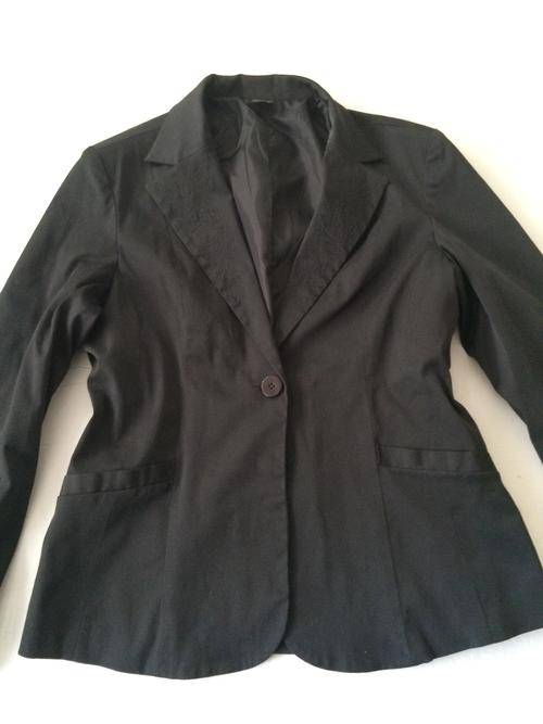 BLACK LADIES BLAZER STYLE JACKET (OASIS by Foschini) SIZE 16 - SUPER STUNNING, SUPER STYLISH :-)