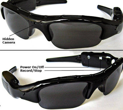 DVR Spy Sun Glasses Camera Audio Video Recorder