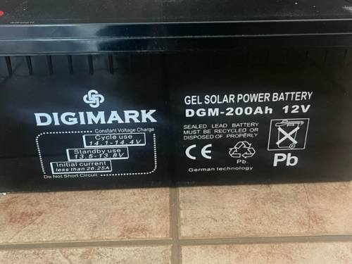 200AH Gel Deep Cycle Solar Batteries