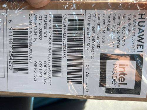 HUAWEI Matebook D15 VALUED AT R12900