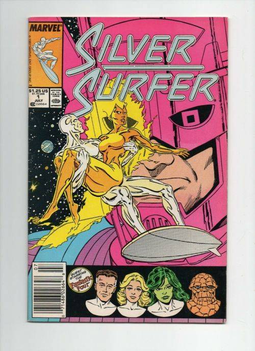 Silver Surfer #1 newsstand variant Marvel 1987 Copper Age Key Comic