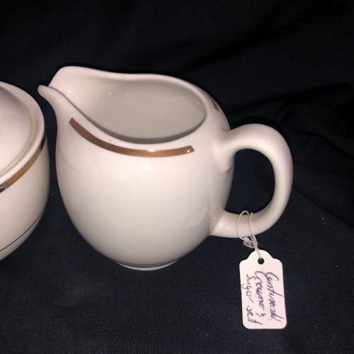 Continental creamerand sugar bowl(PORC733)