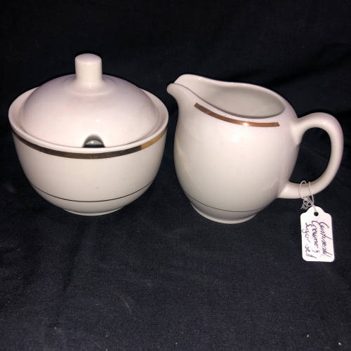 Continental creamerand sugar bowl(PORC733)