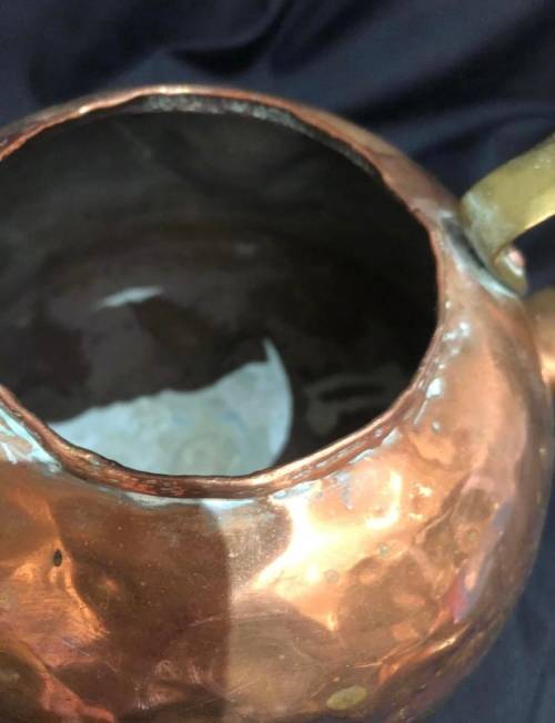 kettle copper porcelain handle