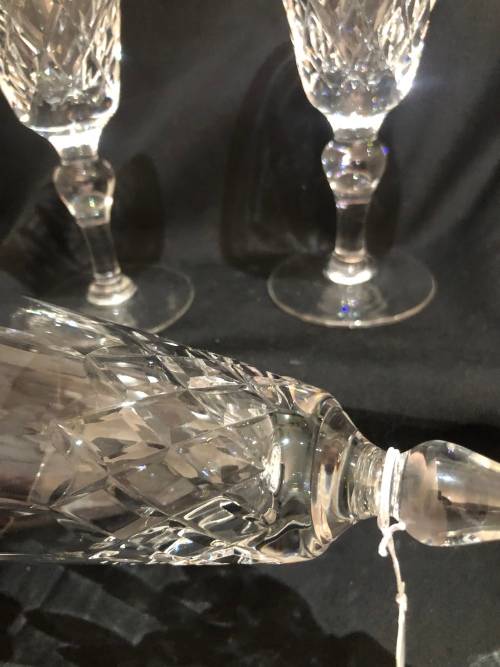 Glasses Stuart Crystal champagne flutes each