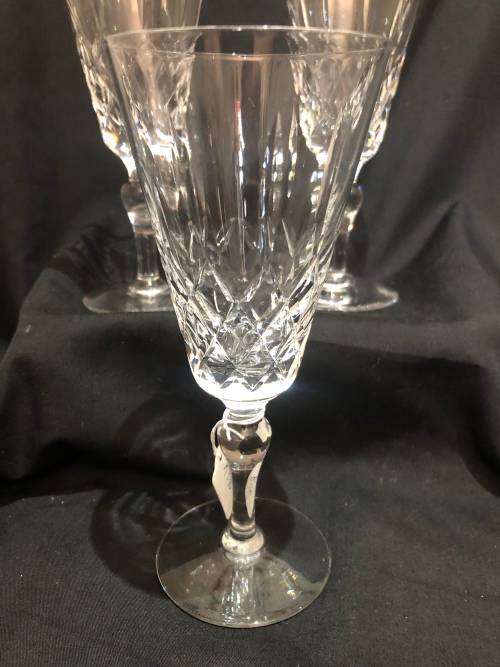 Glasses Stuart Crystal champagne flutes each