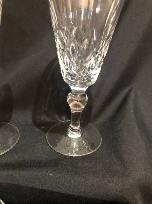 Glasses Stuart Crystal champagne flutes each