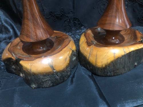 Candle holders Olive Wood