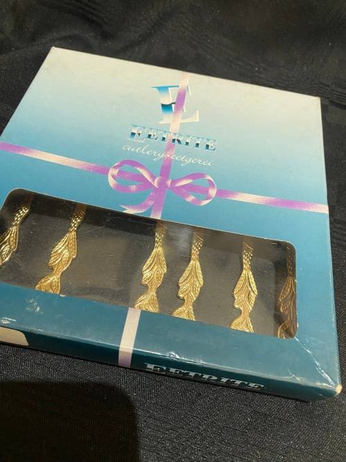 Cake forks Eetrite gold plated(B)