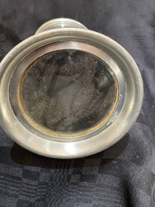 Tankard pewter glass bottom(B)