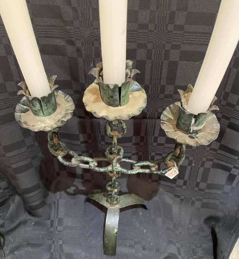 Candle holder rustic