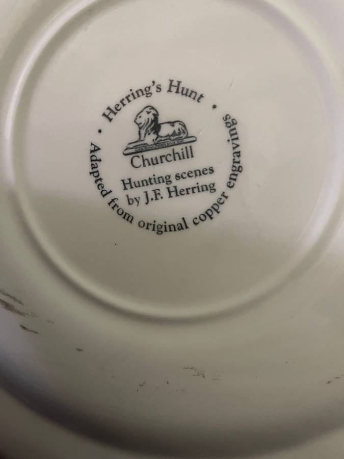 Plate display Churchill The Death