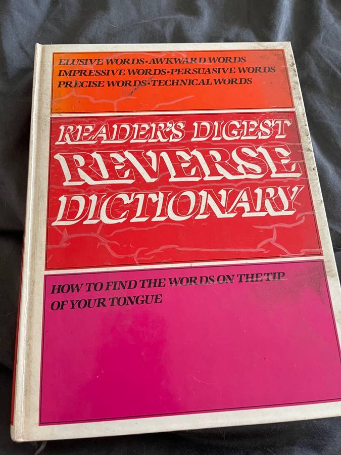 Readers Digest Reverse Dictionary