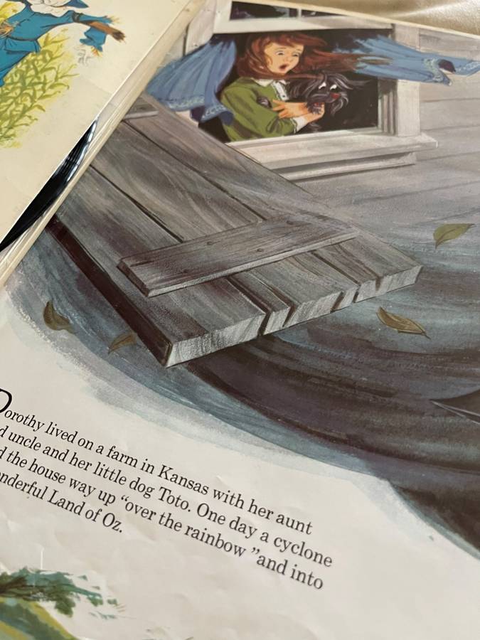 Record/lp Wizard of Oz vinyl record/lp& book