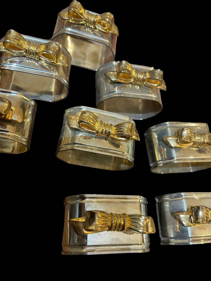 Napkin/ serviette rings x8(B)