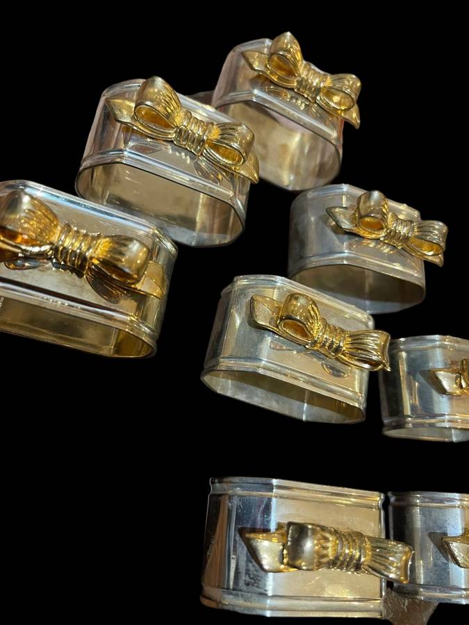 Napkin/ serviette rings x8(B)