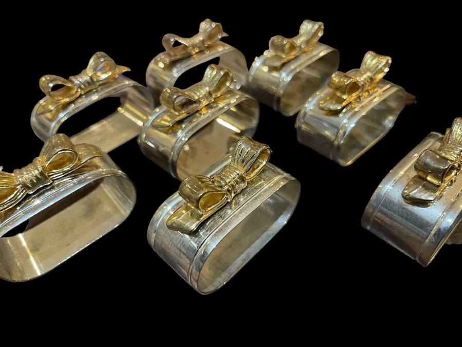 Napkin/ serviette rings x8(A)