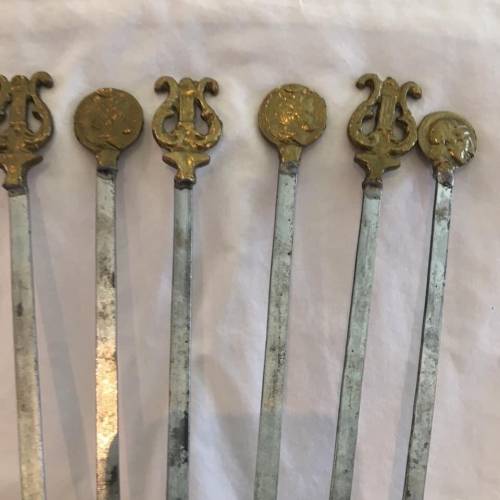 Six Skewer Stock Brass Metal Make Offer
