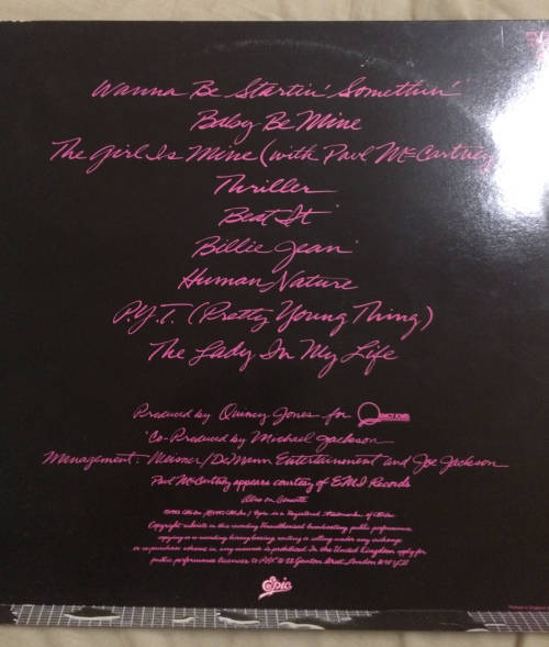 Micheal Jackson - Thriller LP