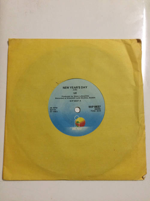 U2 - New Years Day 7 Single Rare SA Press