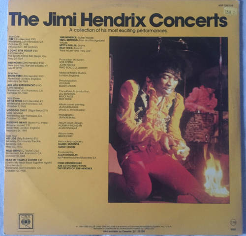 Jimmy Hendrix - Concerts Double LP SA