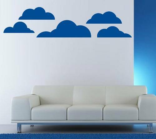 VINYL DECAL - CLOUDS TYPE 2 - WALL ART - CHOOSE COLOUR*