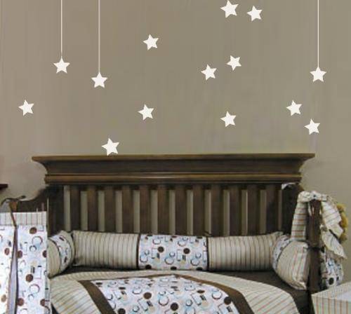 VINYL DECAL - HANGING STARS - WALL ART
